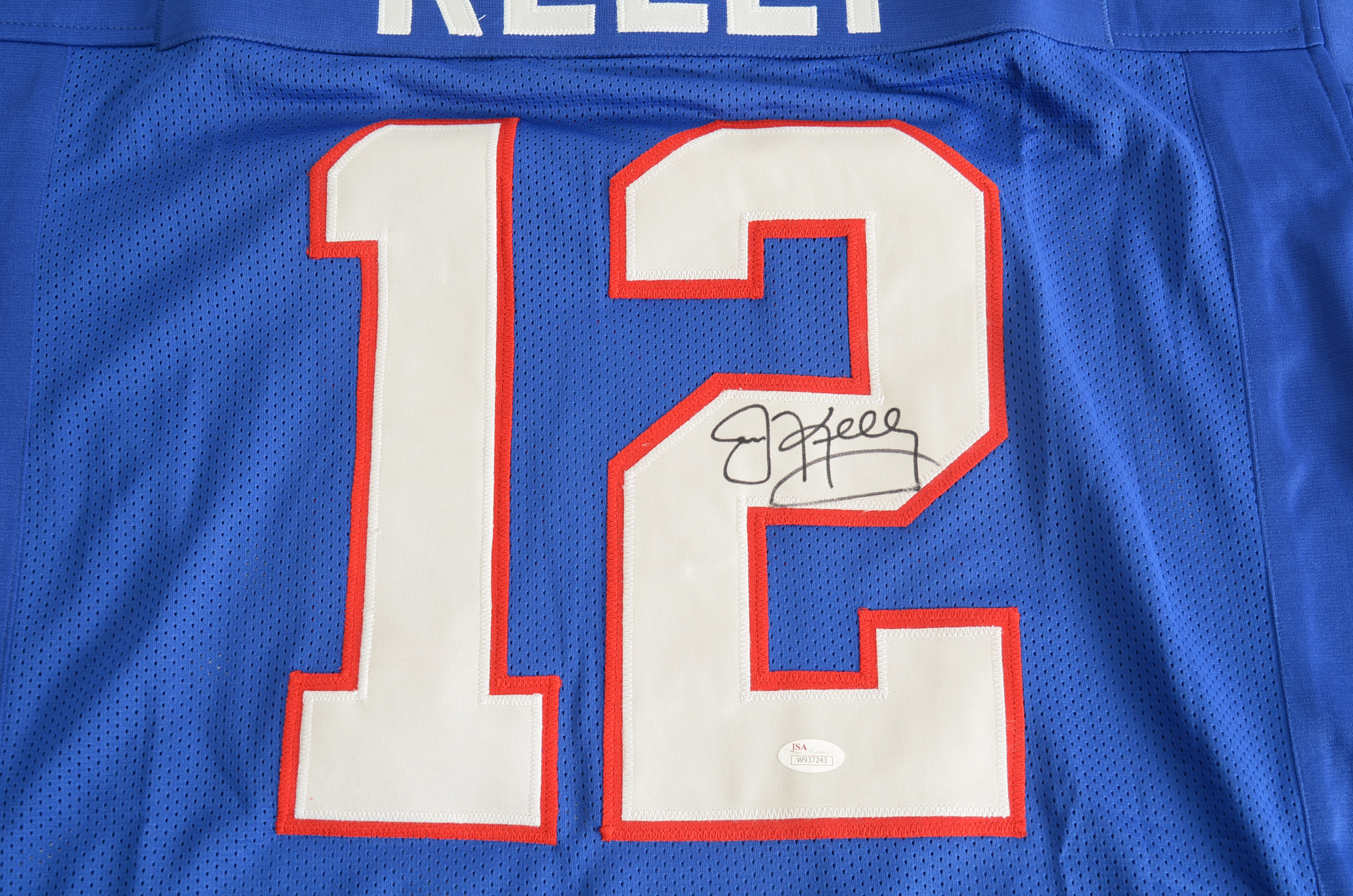 (HOF) Jim Kelly Signed Bills NFL Football Jersey COA