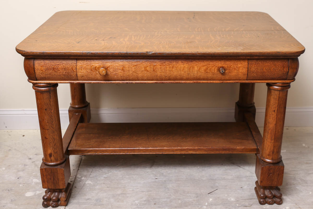 Vintage Lion Foot Oak Table