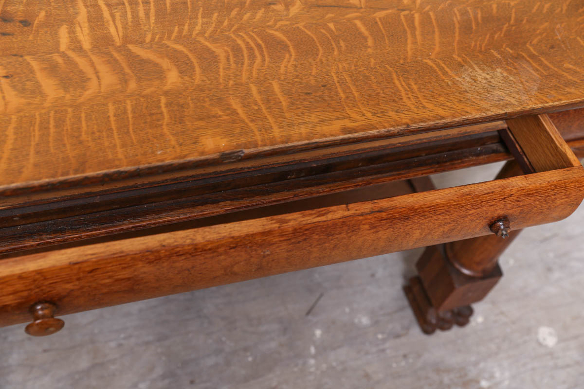 Vintage Lion Foot Oak Table