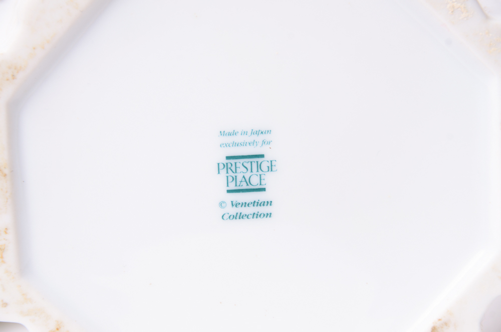 Assortment Of Porcelain Trinket Boxes, Bells And More