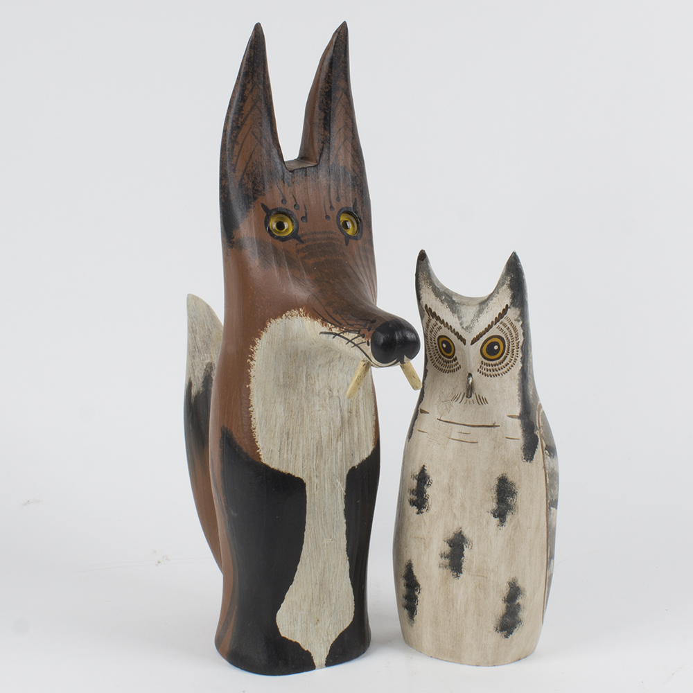 Vernon Bryant and Valerie Patrician Animal Carvings