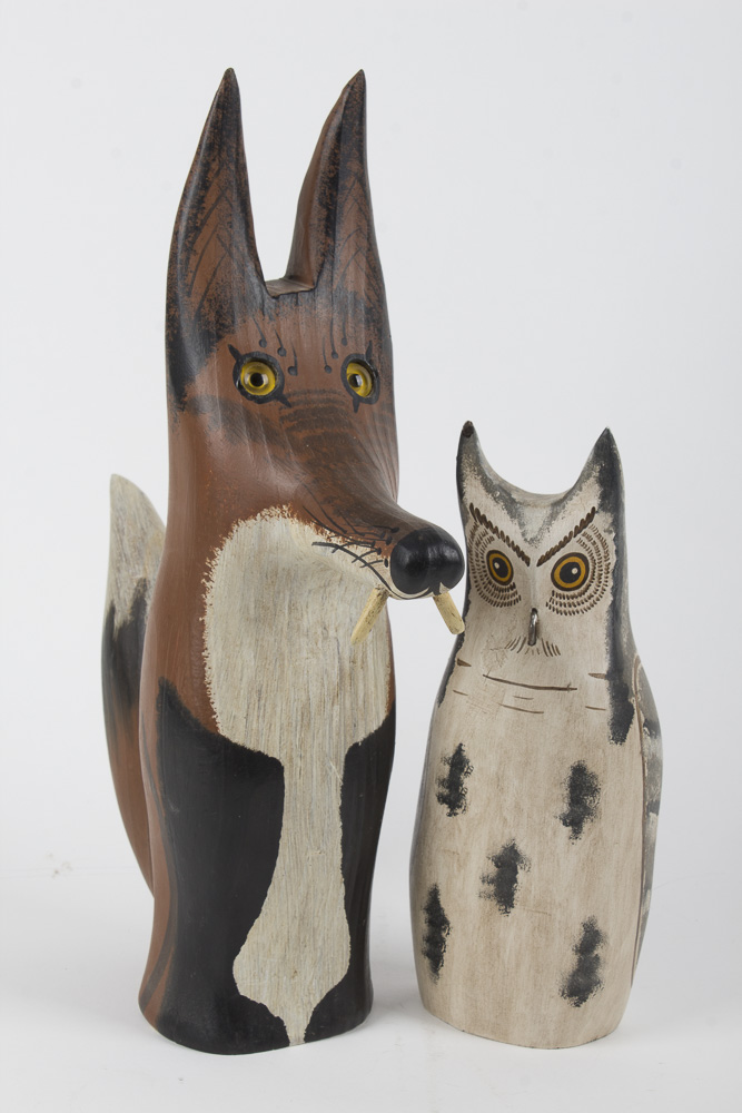 Vernon Bryant and Valerie Patrician Animal Carvings