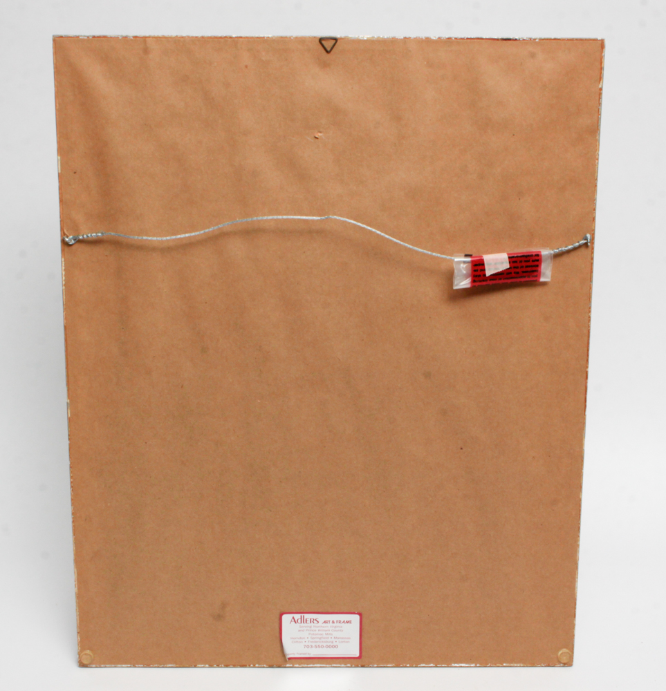 Paul Geissler Original Signed 1951 Etching of Man With Flowers