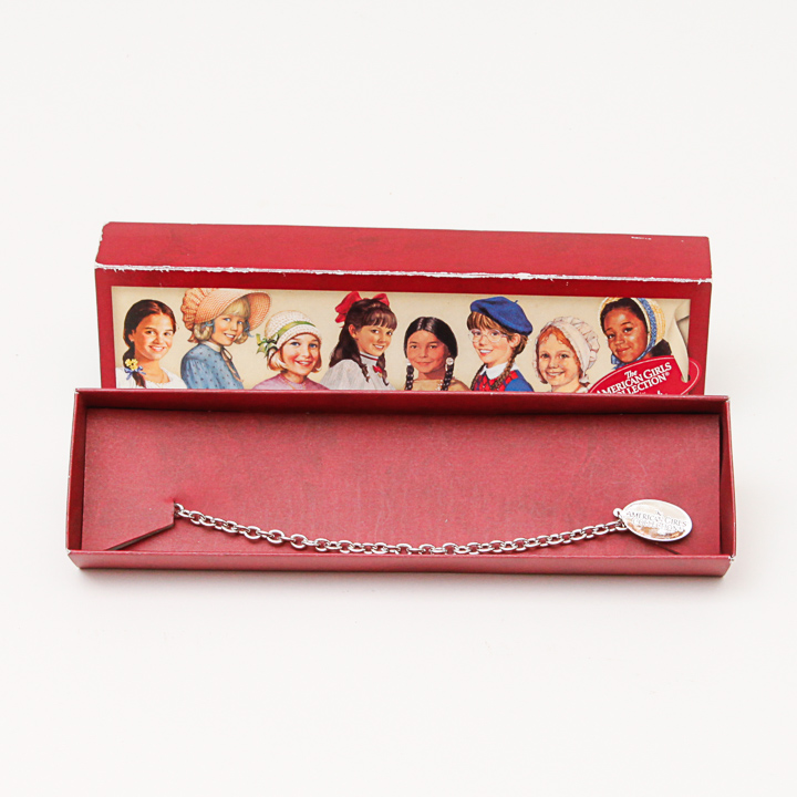 American Girls Collection Hallmark Silver Tone Charm Bracelet in Original Box