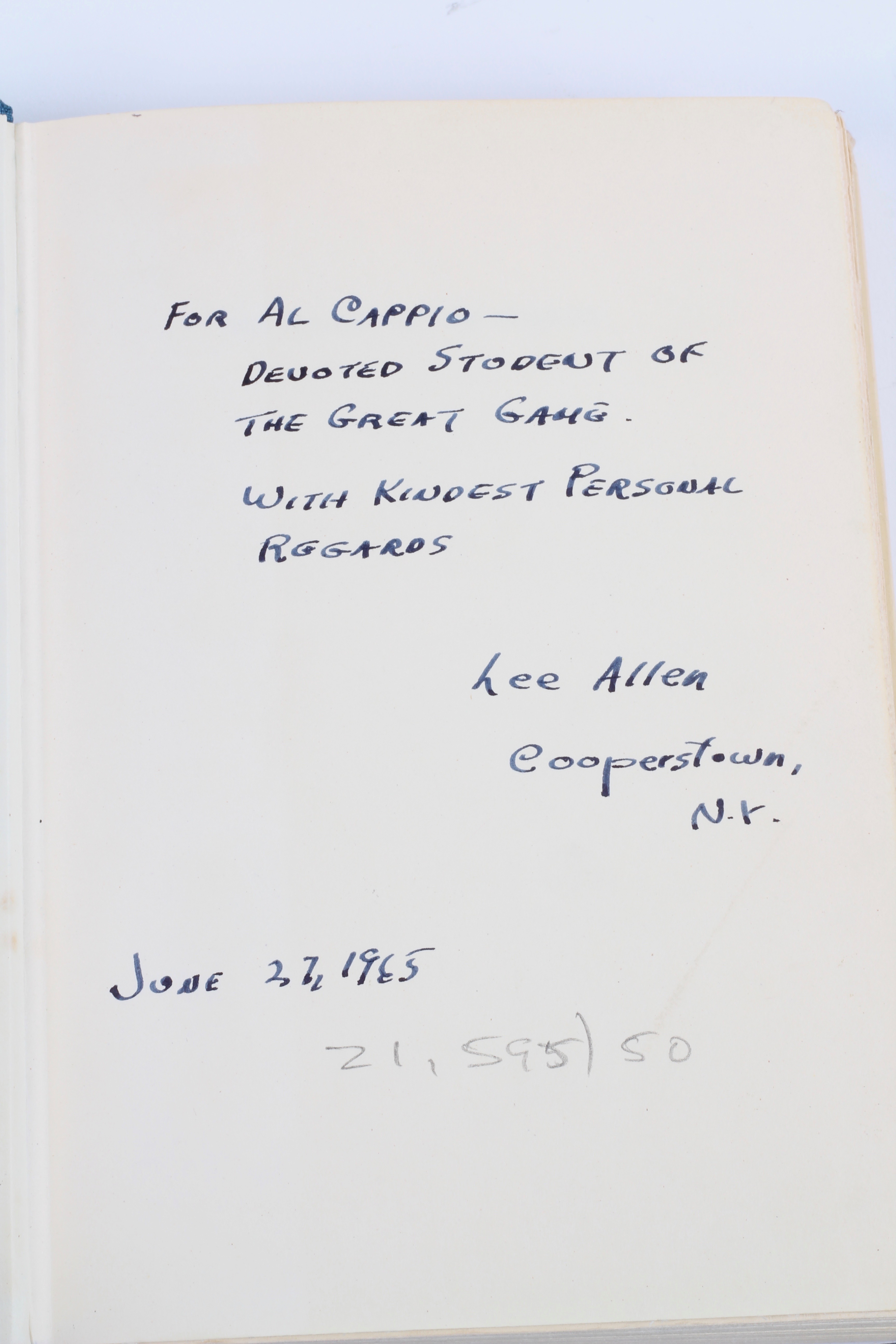 Signed "The Giants & The Dodgers" Book