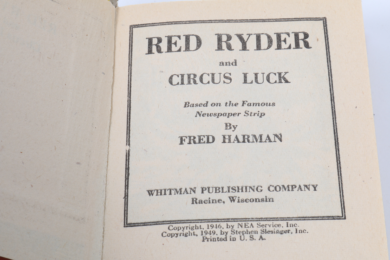 "Red Ryder" Big Little Books