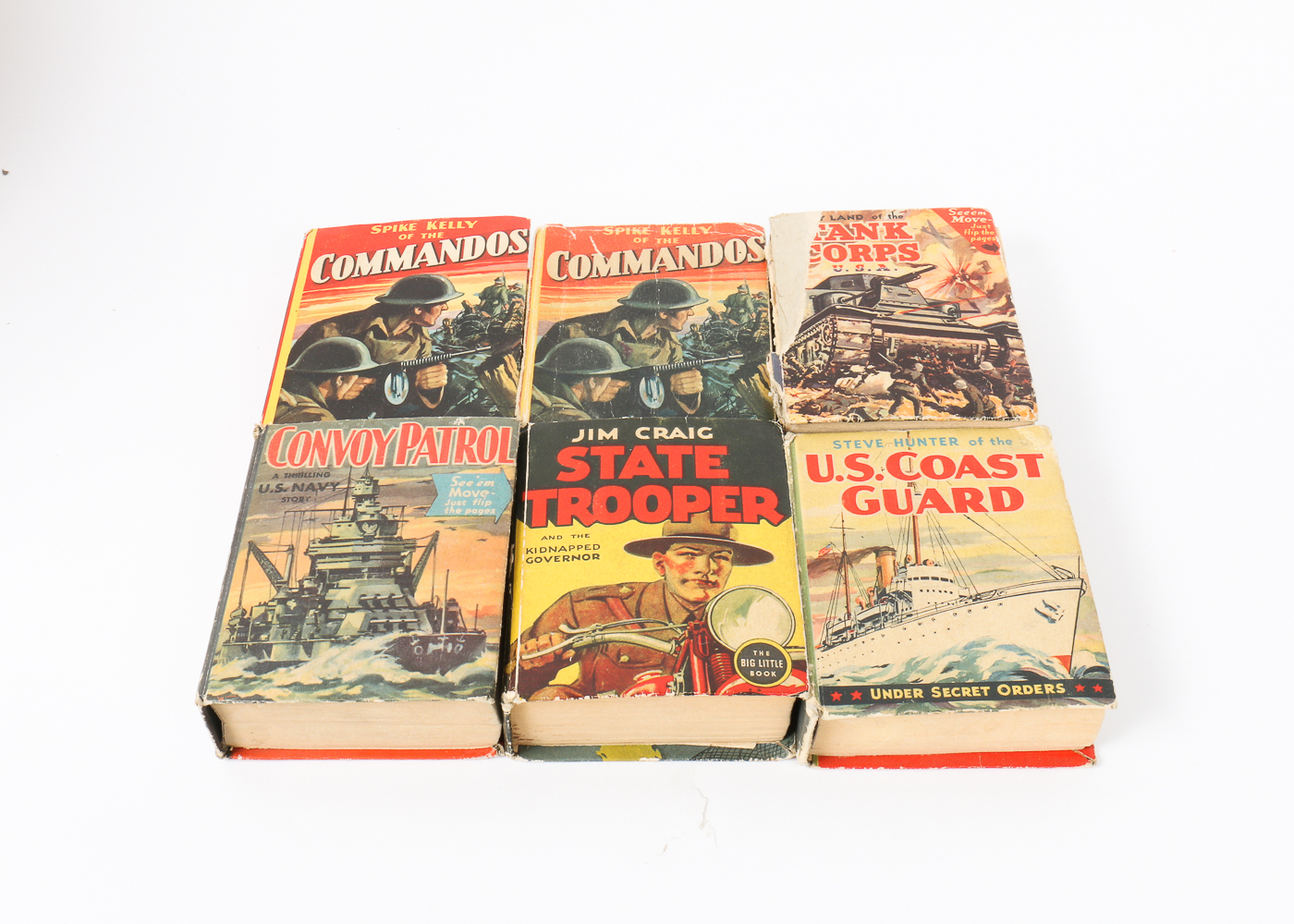 "Big Little Books" WWII Flip Books