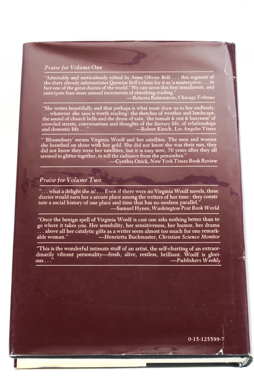 "The Diary of Virginia Woolf" First American Edition in Four Volumes