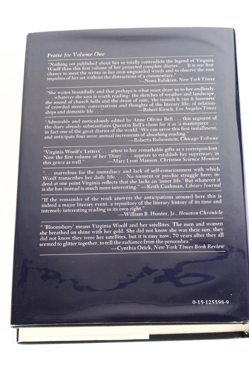 "The Diary of Virginia Woolf" First American Edition in Four Volumes