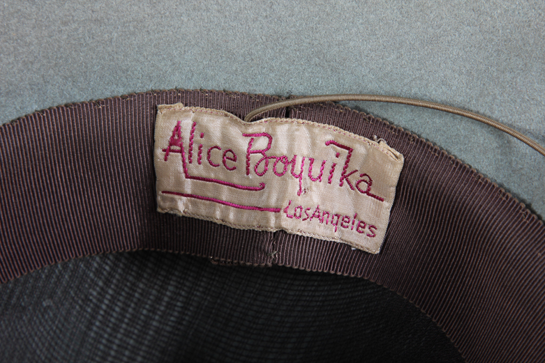 Five Women's Vintage Hats and Hatbox