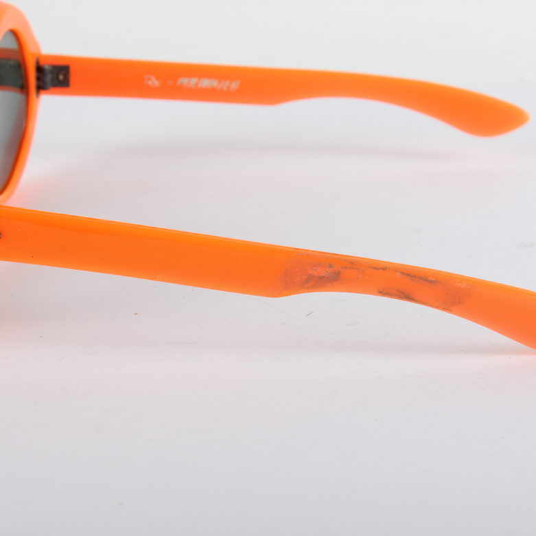 1960s Jackie O Style Orange Sunglasses