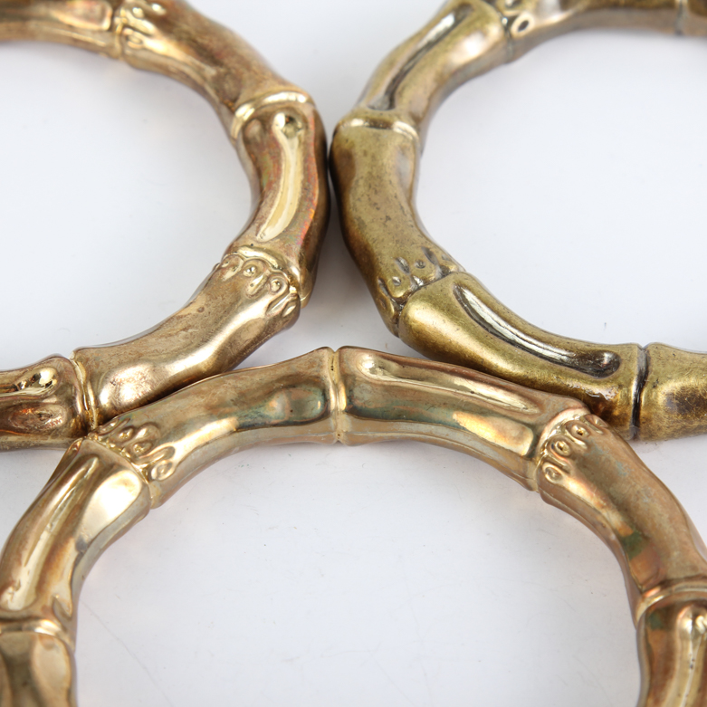 Vintage Brass Bamboo Style Bangles