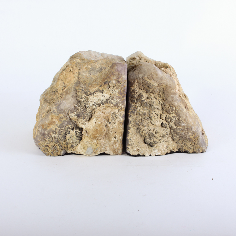 Pair of Geode Agate Bookends