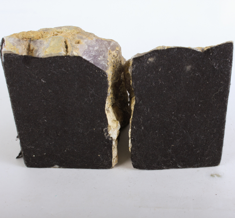 Pair of Geode Agate Bookends