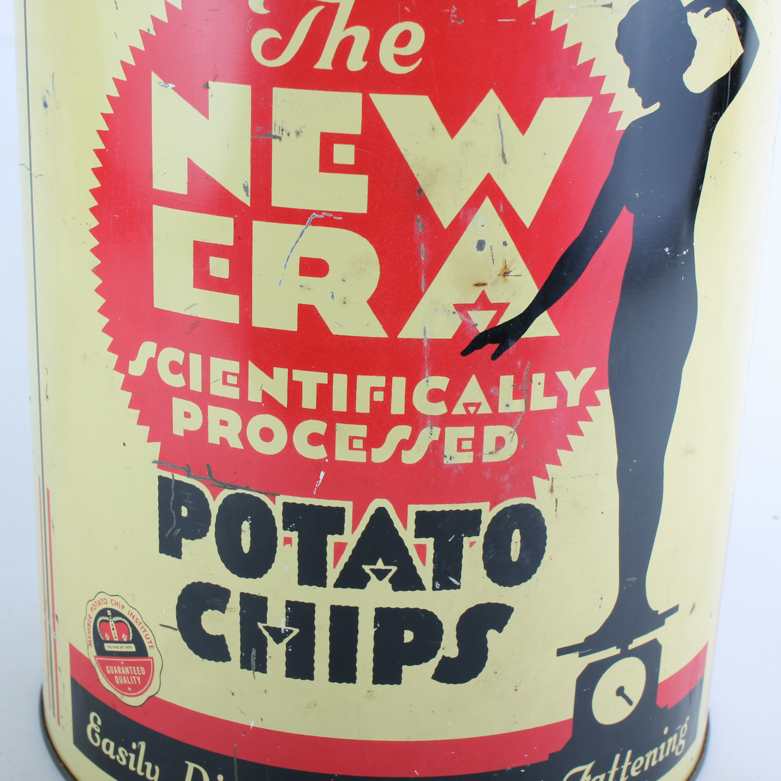 1930s "New Era" Potato Chip Canister