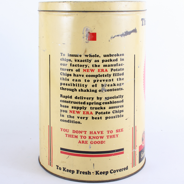 1930s "New Era" Potato Chip Canister