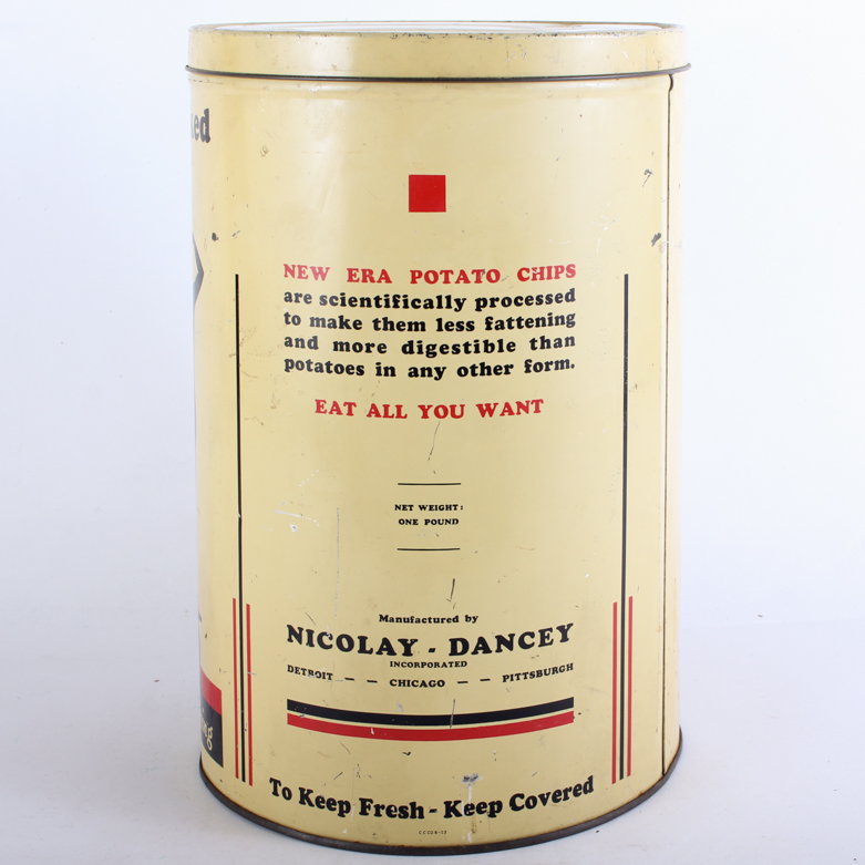 1930s "New Era" Potato Chip Canister