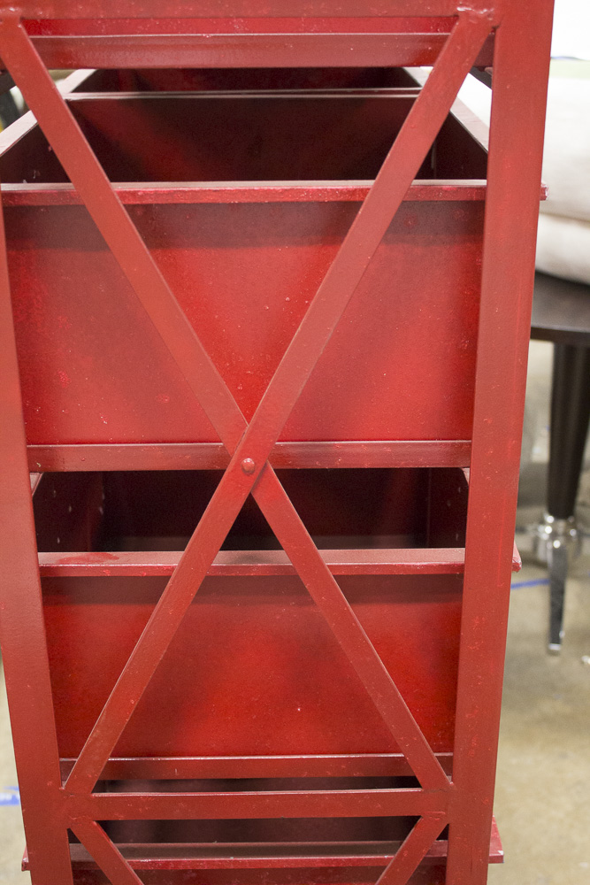 Red Kamal Metal Shelving Unit