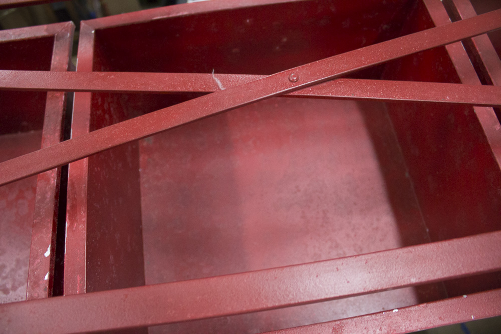 Red Kamal Metal Shelving Unit