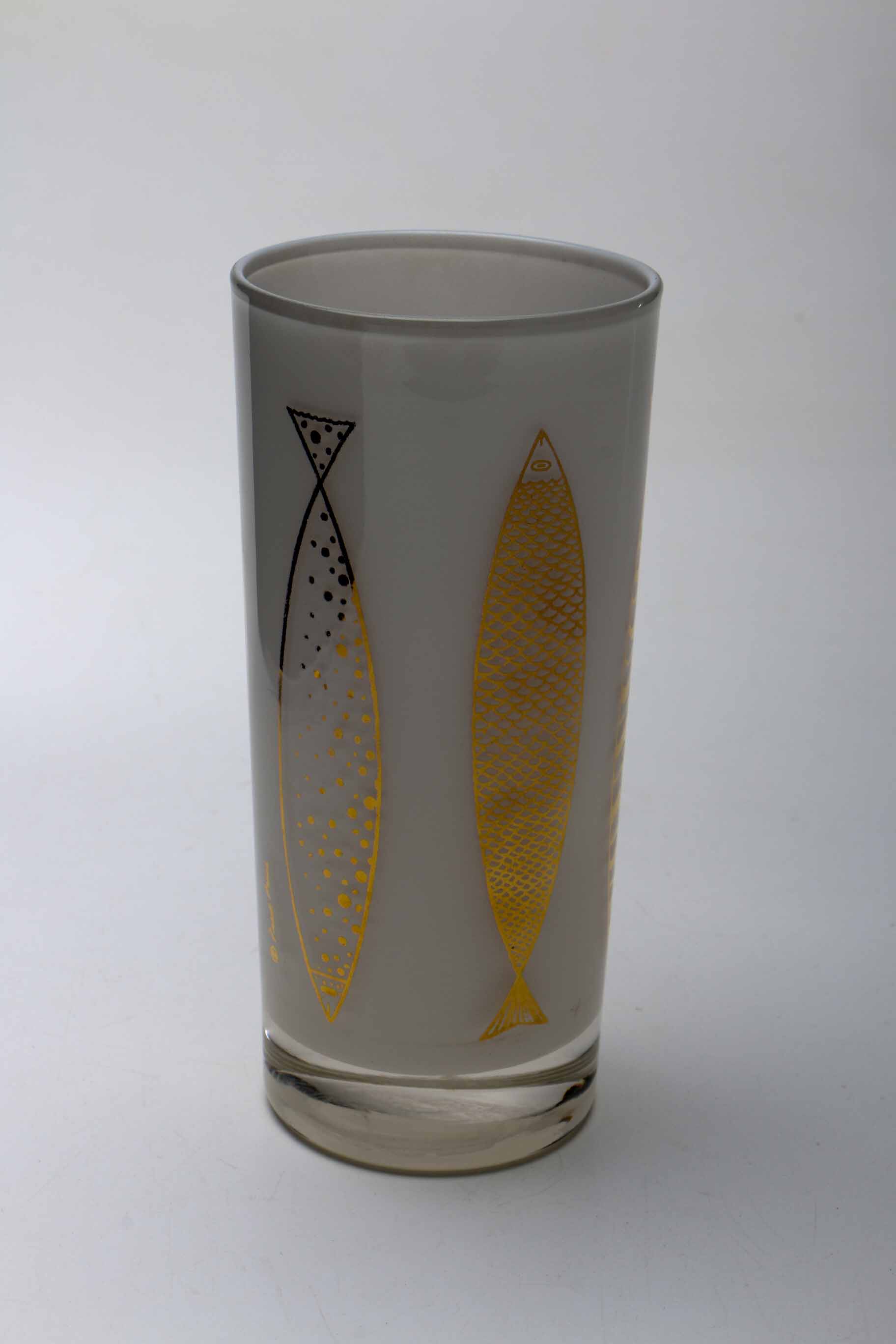 Mid-Century Fred Press Highball Glasses