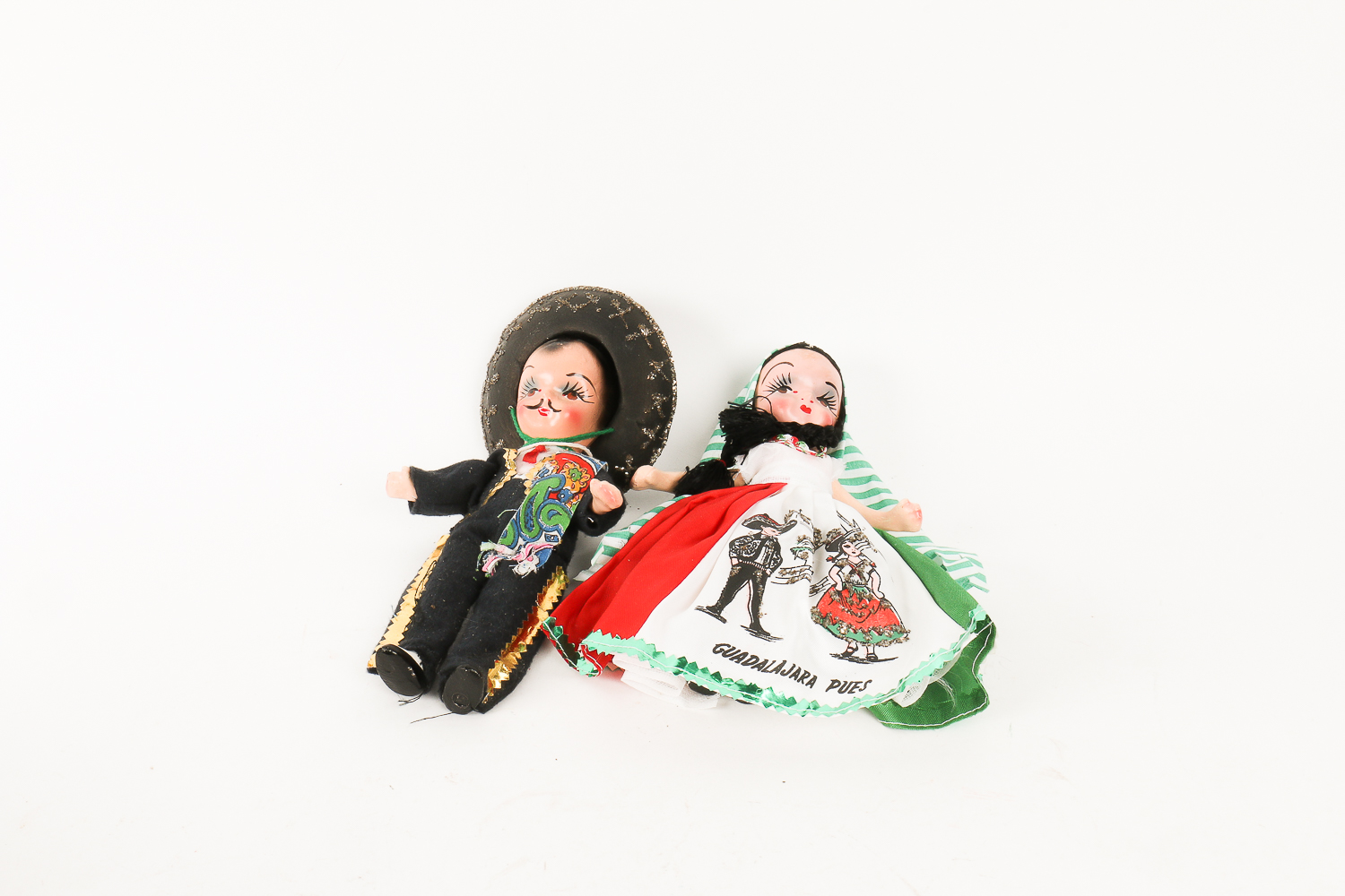 Vintage Mexican Doll Couple
