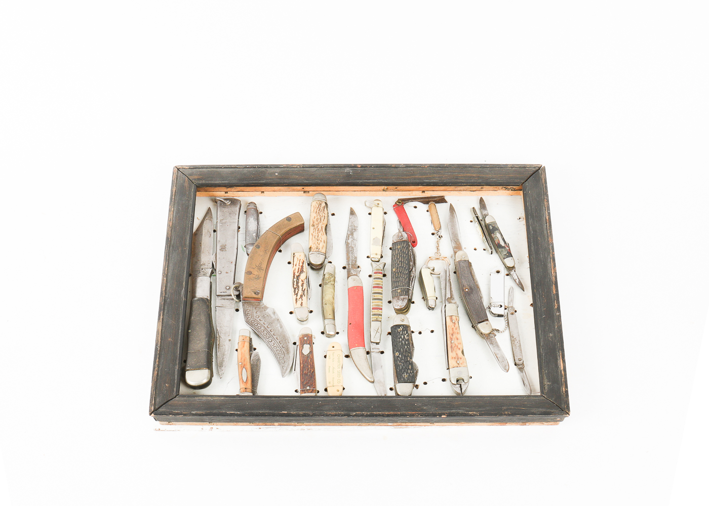 Knife Collection in Shadow Box Frame