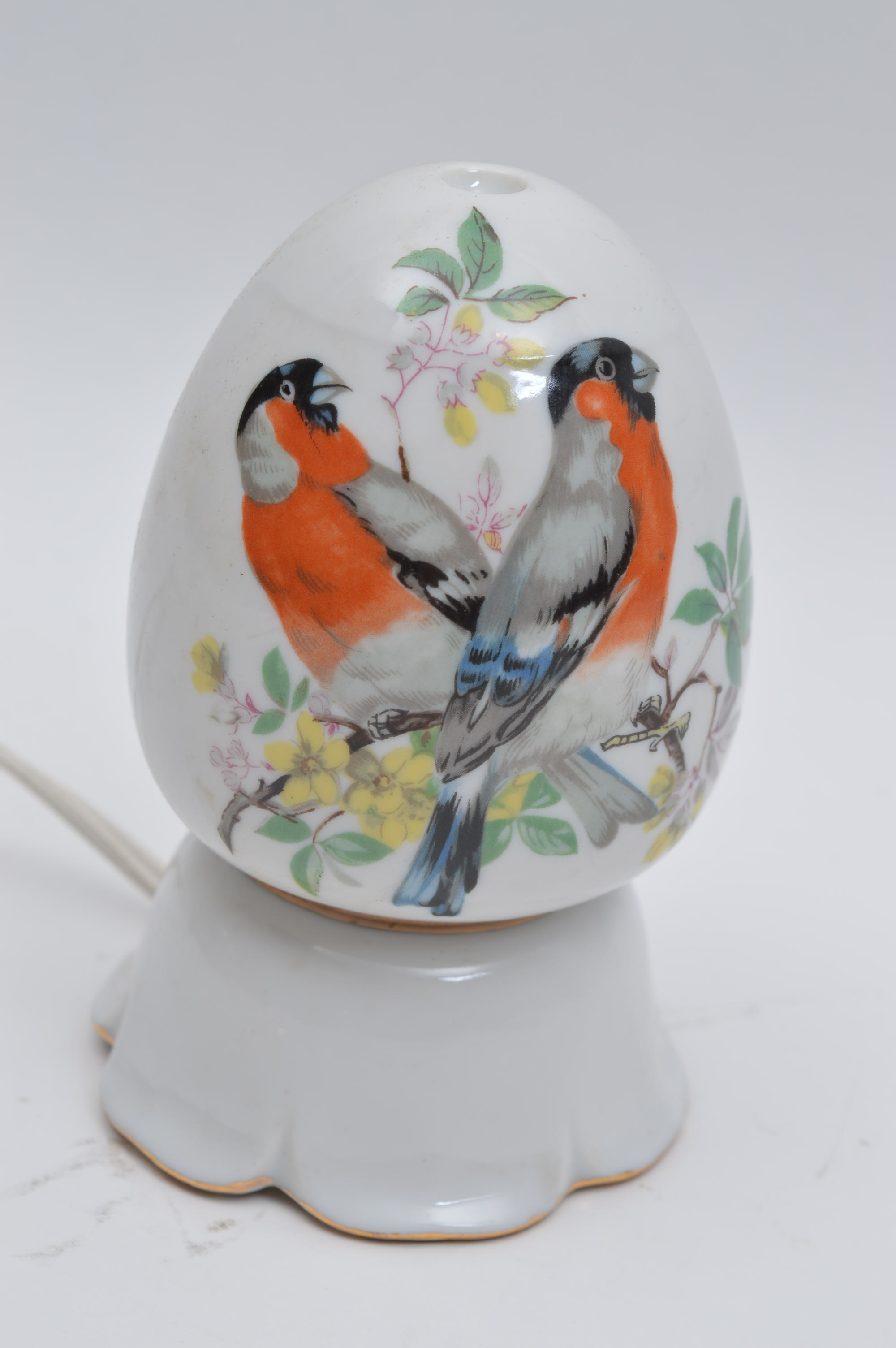 Porcelain Plates and Egg Light