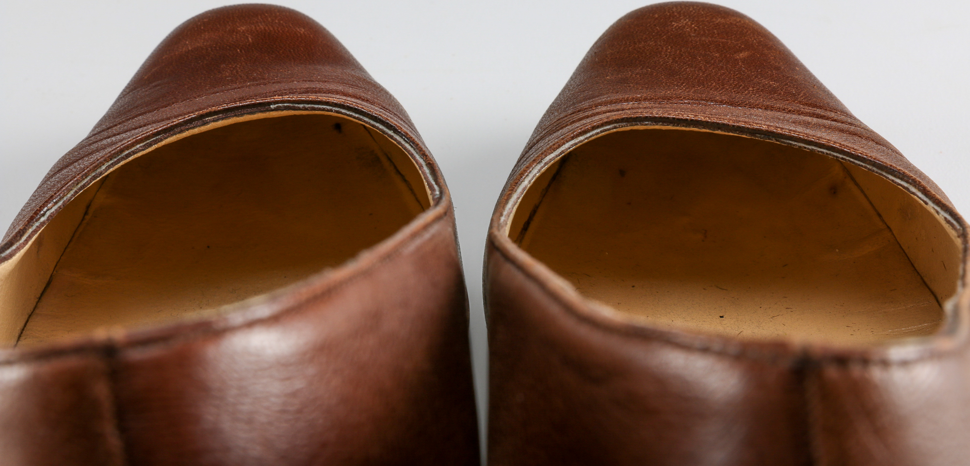 Vintage Prada Brown Leather Pump