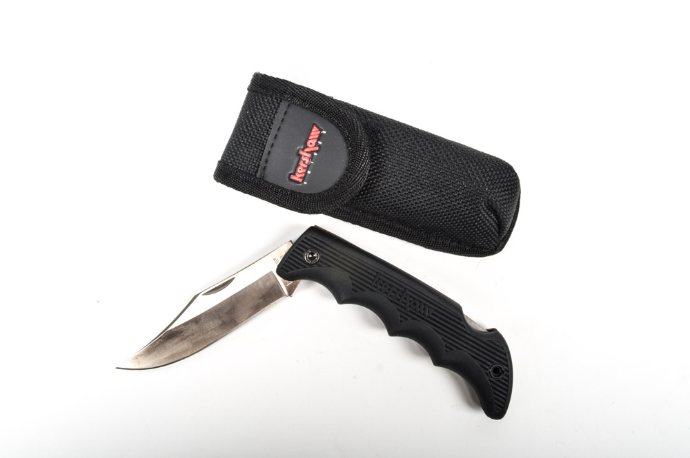 Kershaw "Black Horse II" Folding Knife with Case