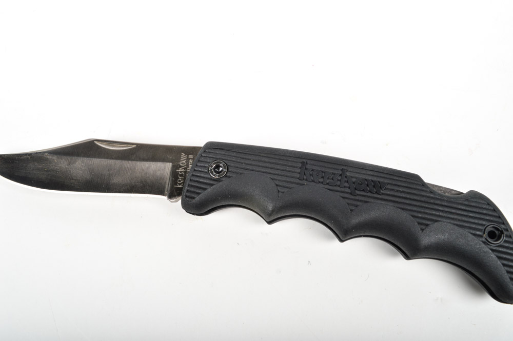 Kershaw "Black Horse II" Folding Knife with Case