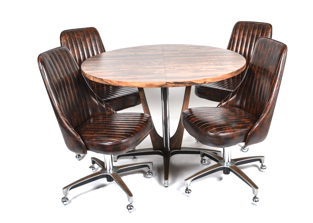 Chromcraft Mid-Century Dining Chairs and Table