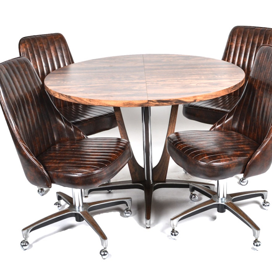 Chromcraft Mid-Century Dining Chairs and Table
