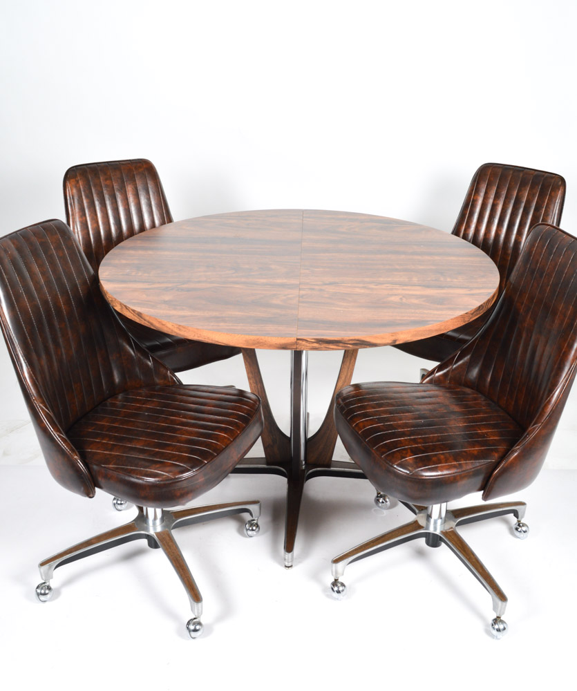 Chromcraft Mid-Century Dining Chairs and Table