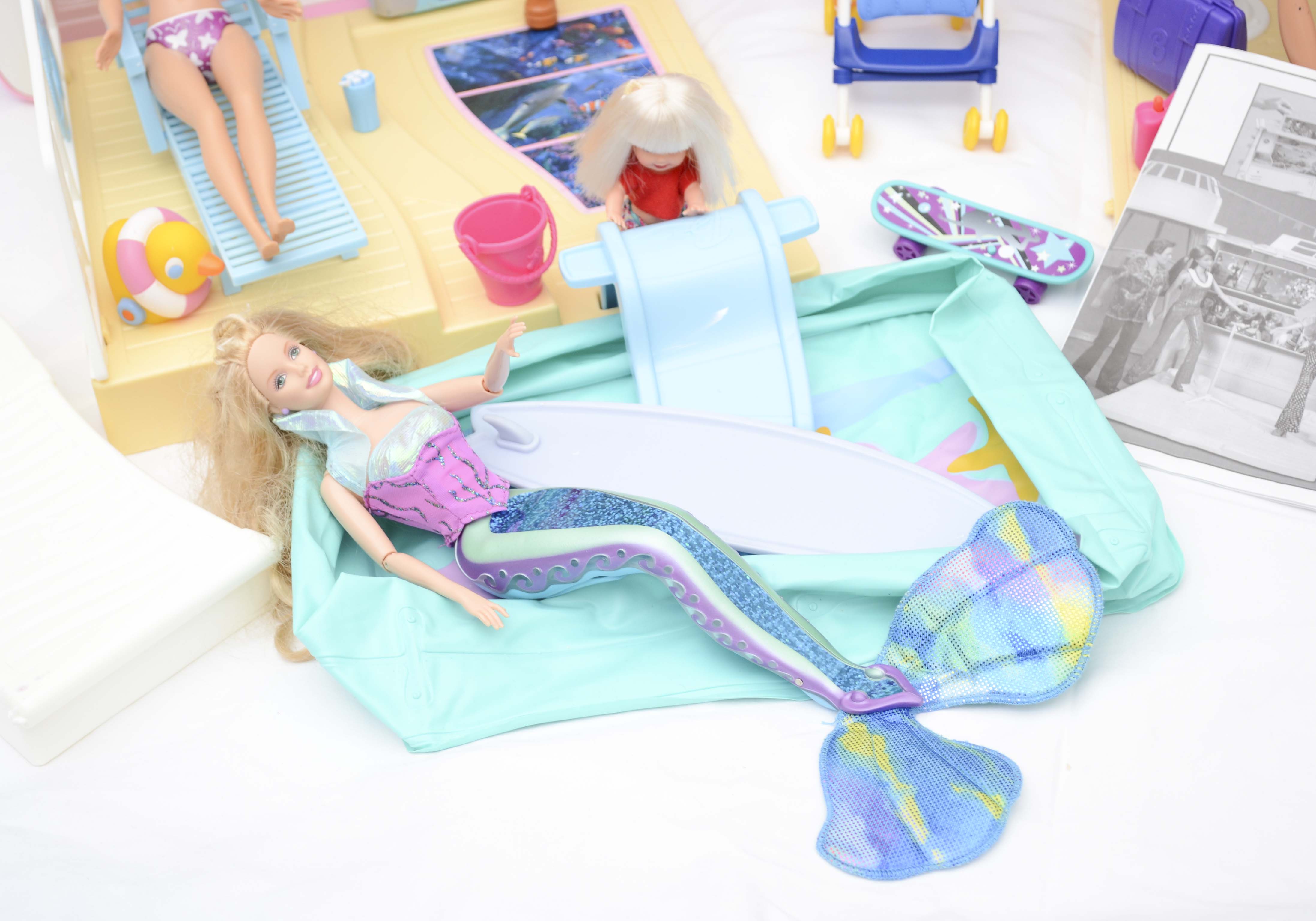 Barbie Cruise Ship with Accessories and Barbie Dolls