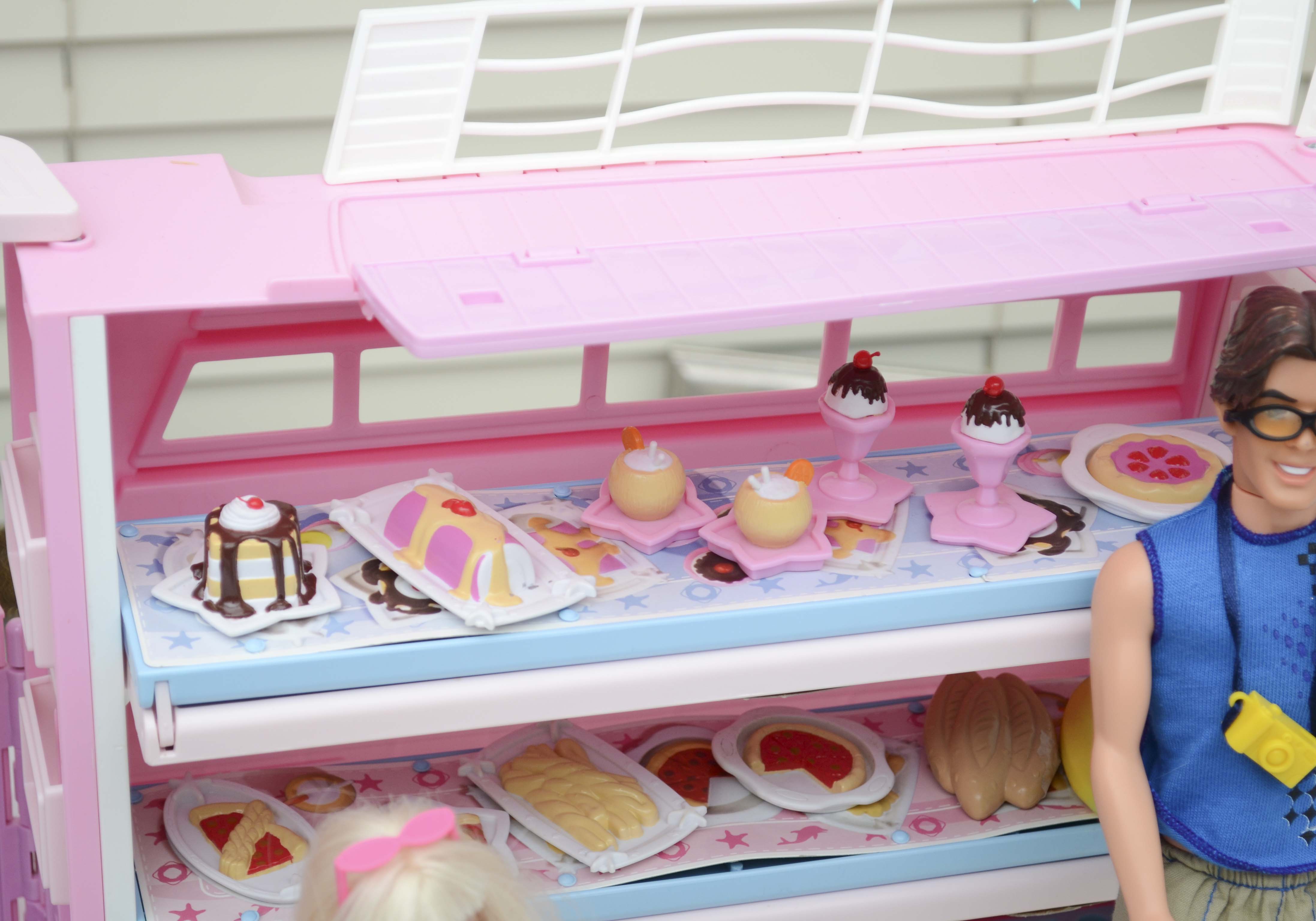 Barbie Cruise Ship with Accessories and Barbie Dolls