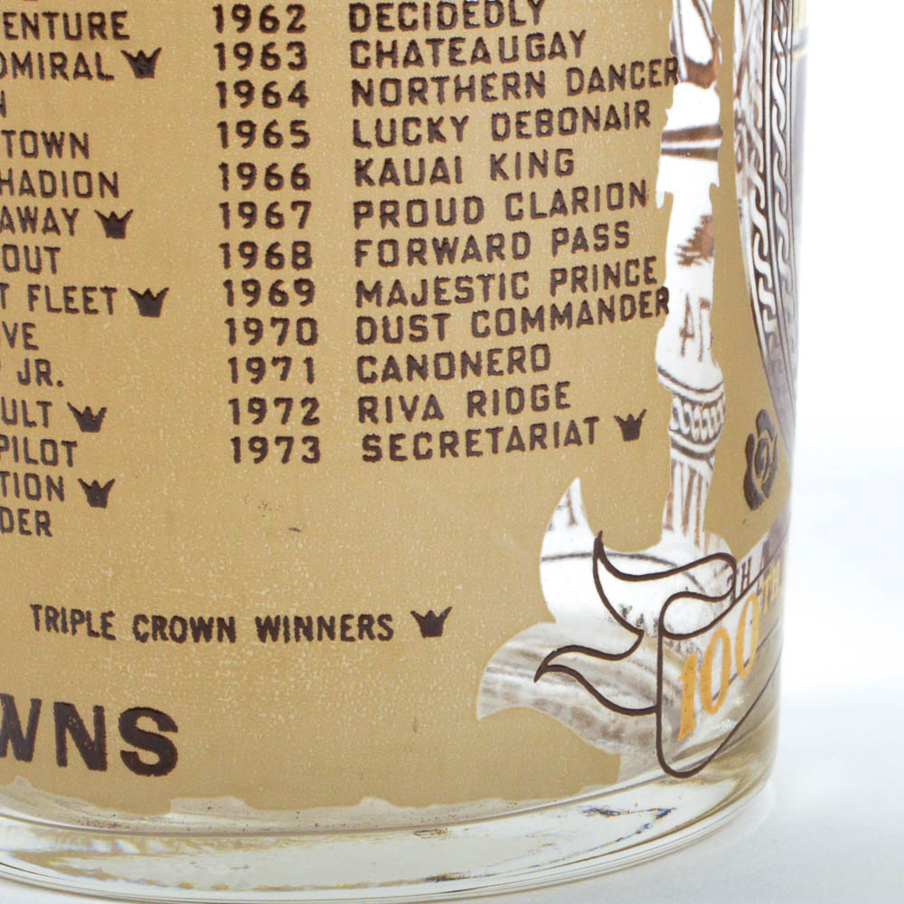 Pair of Rare 1974 Federal Kentucky Derby Glasses