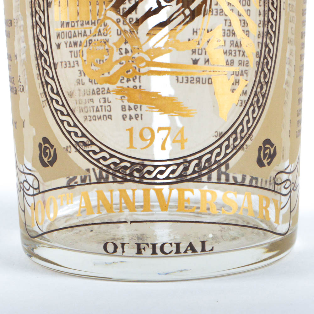 Pair of Rare 1974 Federal Kentucky Derby Glasses