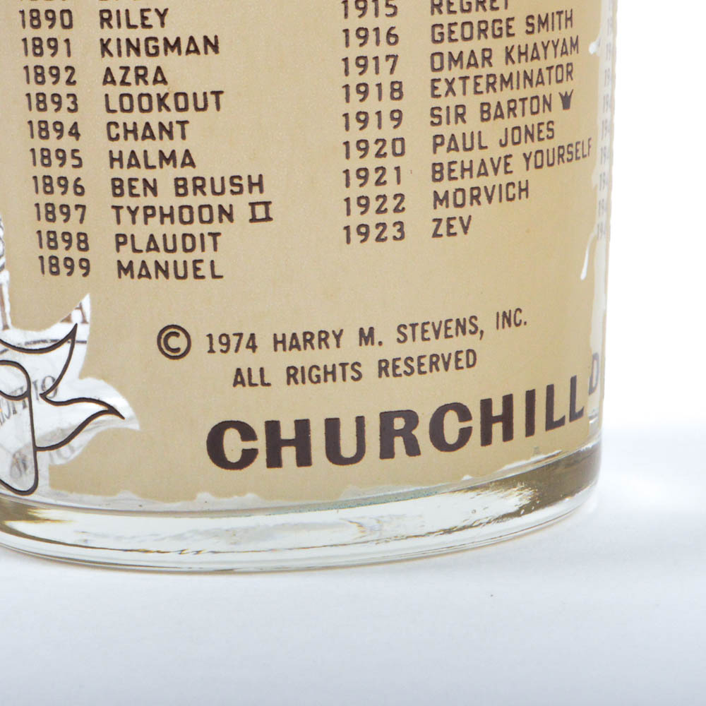 Pair of Rare 1974 Federal Kentucky Derby Glasses