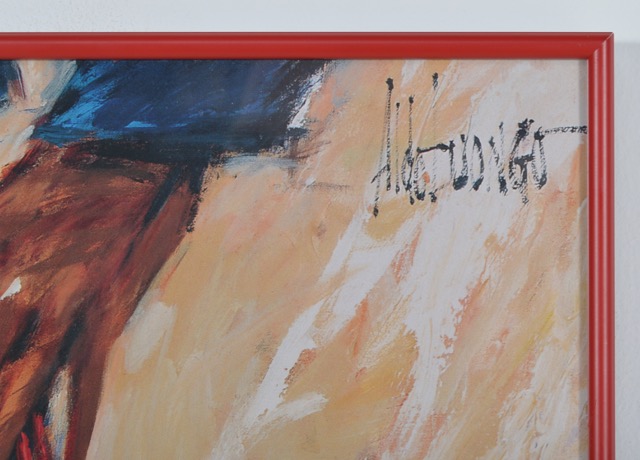 Framed Aldo Luongo Offset Lithograph Poster for the 1996 Centennial Olympic Games