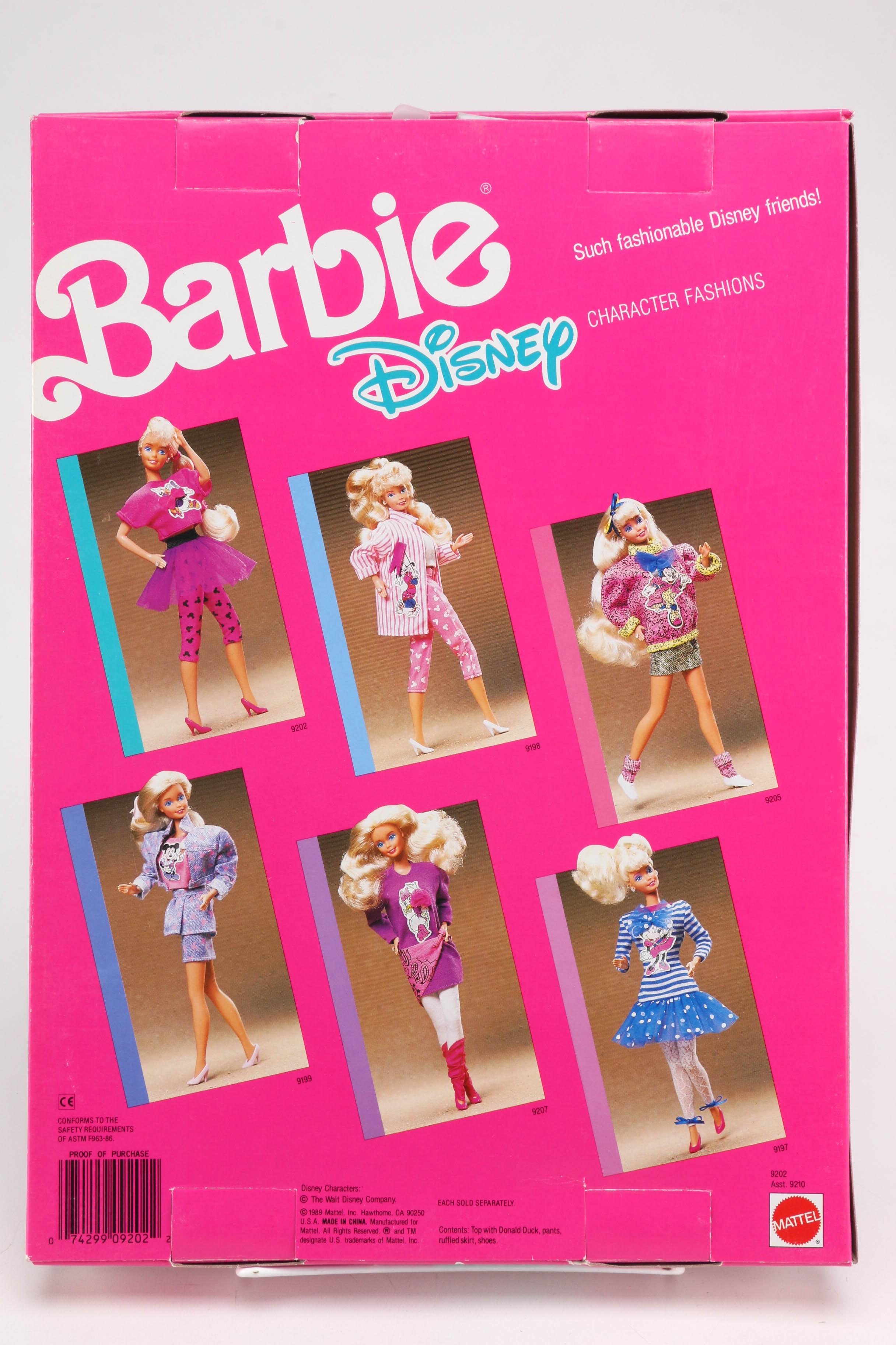 Collection of Barbie Dolls Disney Themed Clothing