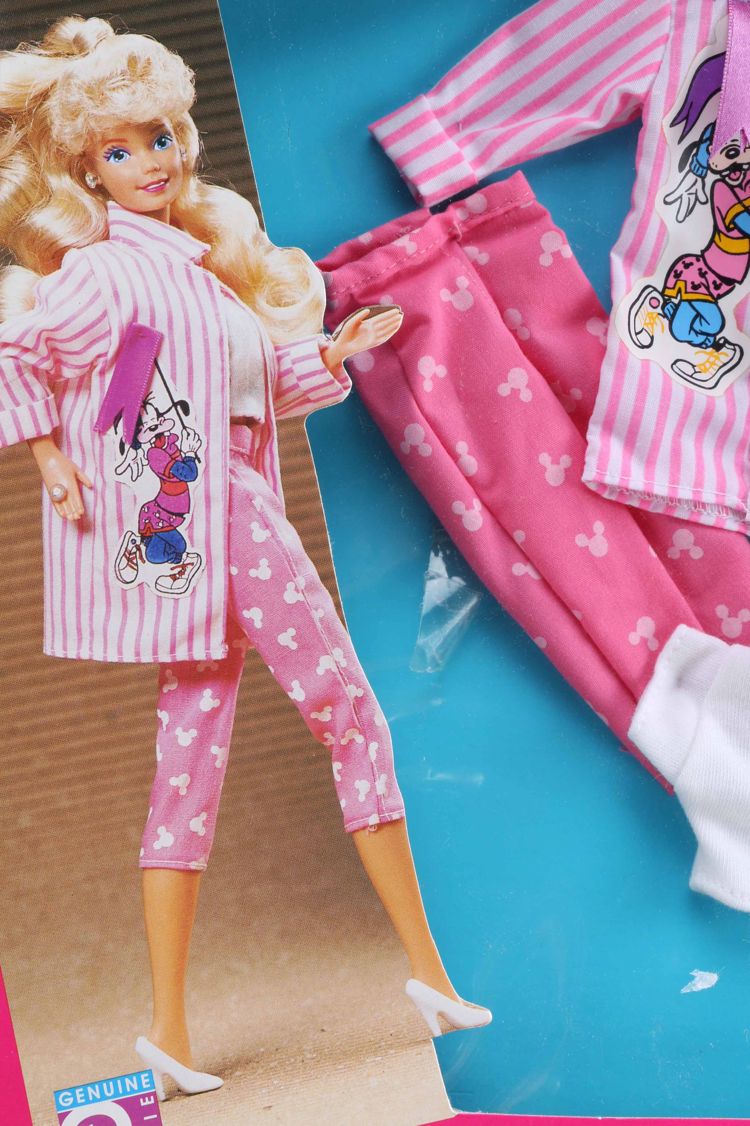 Collection of Barbie Dolls Disney Themed Clothing