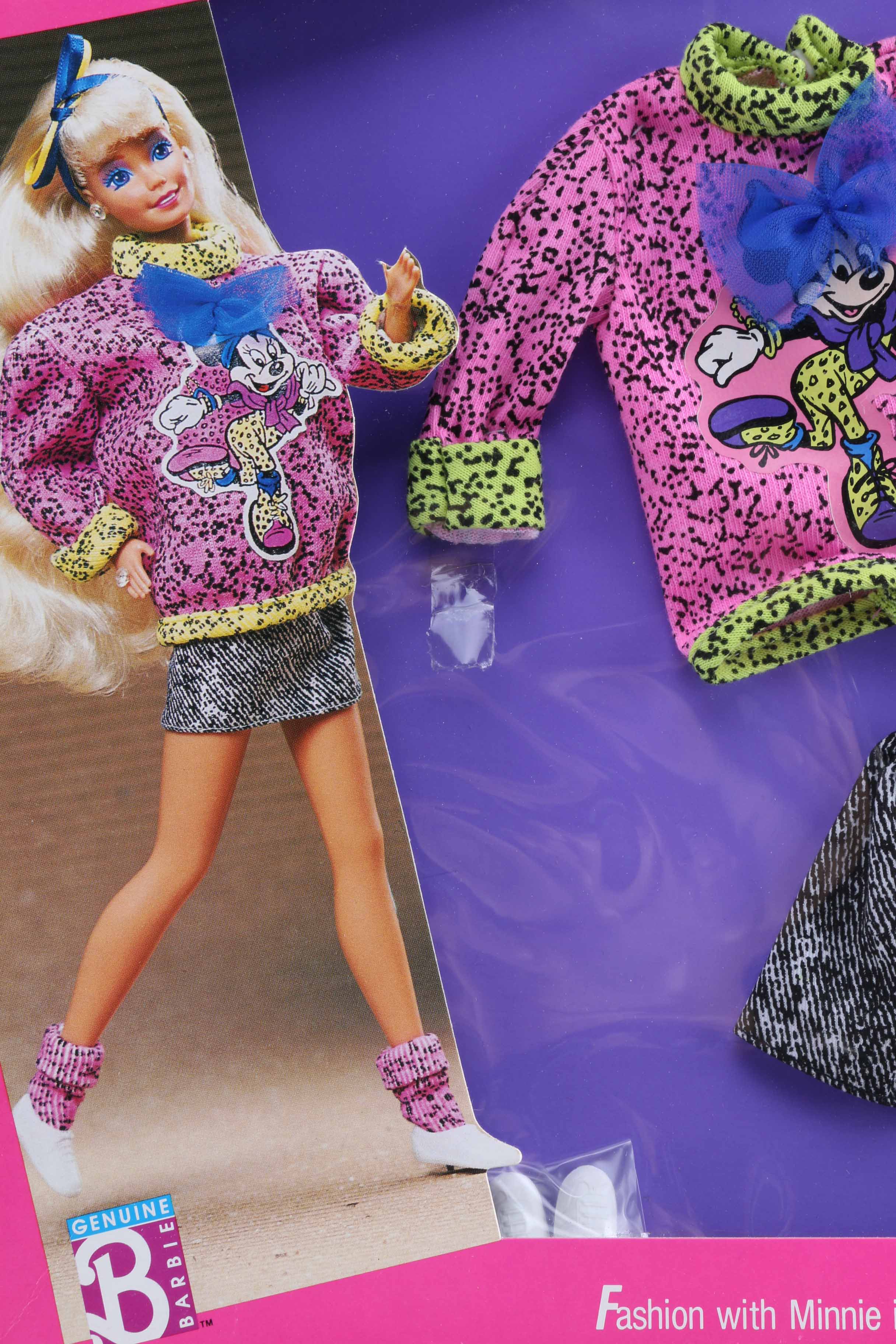 Collection of Barbie Dolls Disney Themed Clothing
