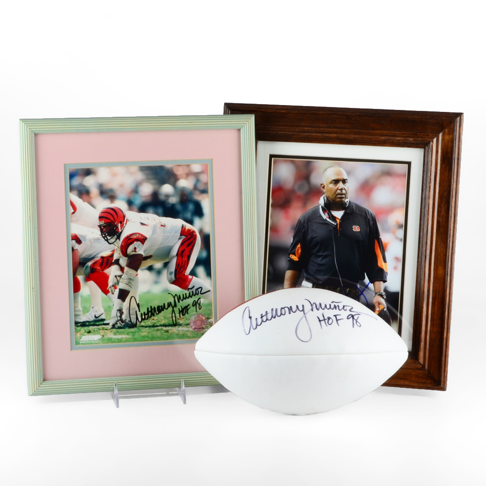 Munoz Signed Photo with Ball Plus Marvin Signed Photo