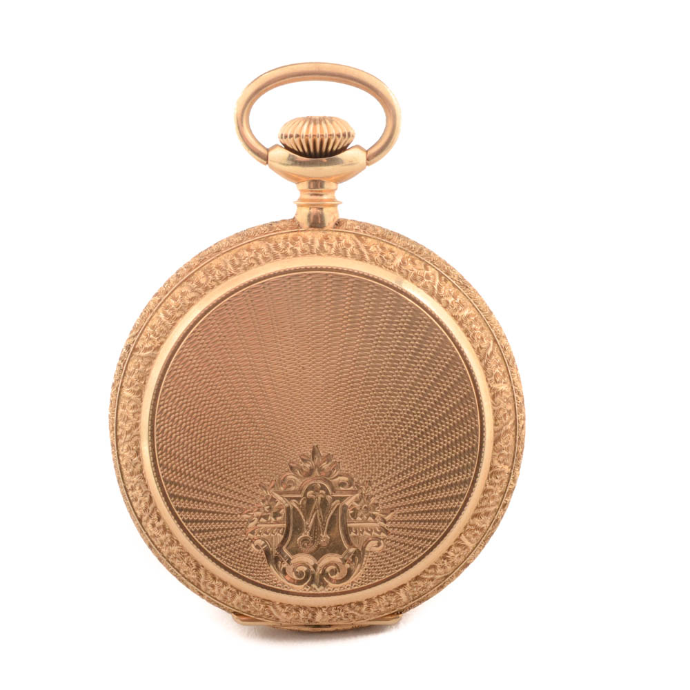 14K Yellow Gold Ben Schneider Jewelry Co Full Hunter Pocket Watch