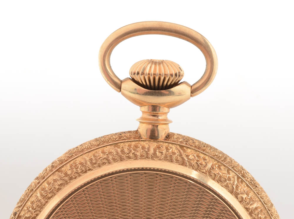 14K Yellow Gold Ben Schneider Jewelry Co Full Hunter Pocket Watch