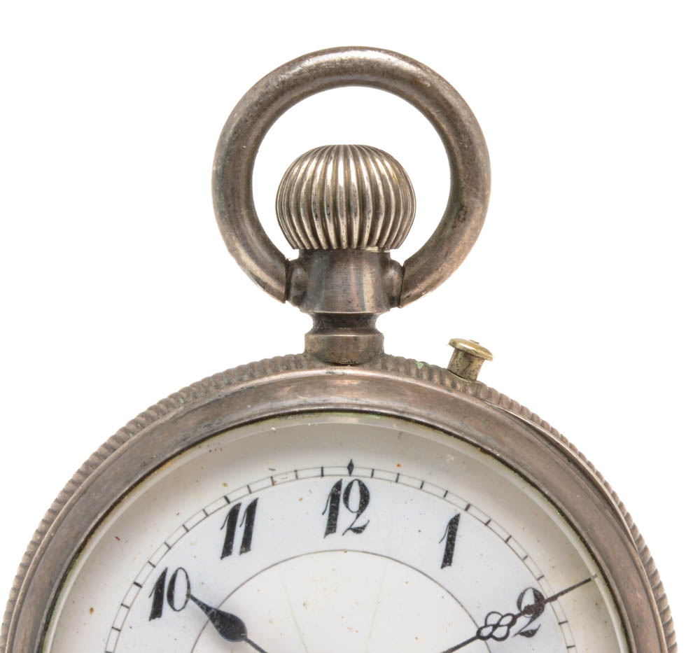 Antique Coin Silver Remontoir Ancre Pocket Watch