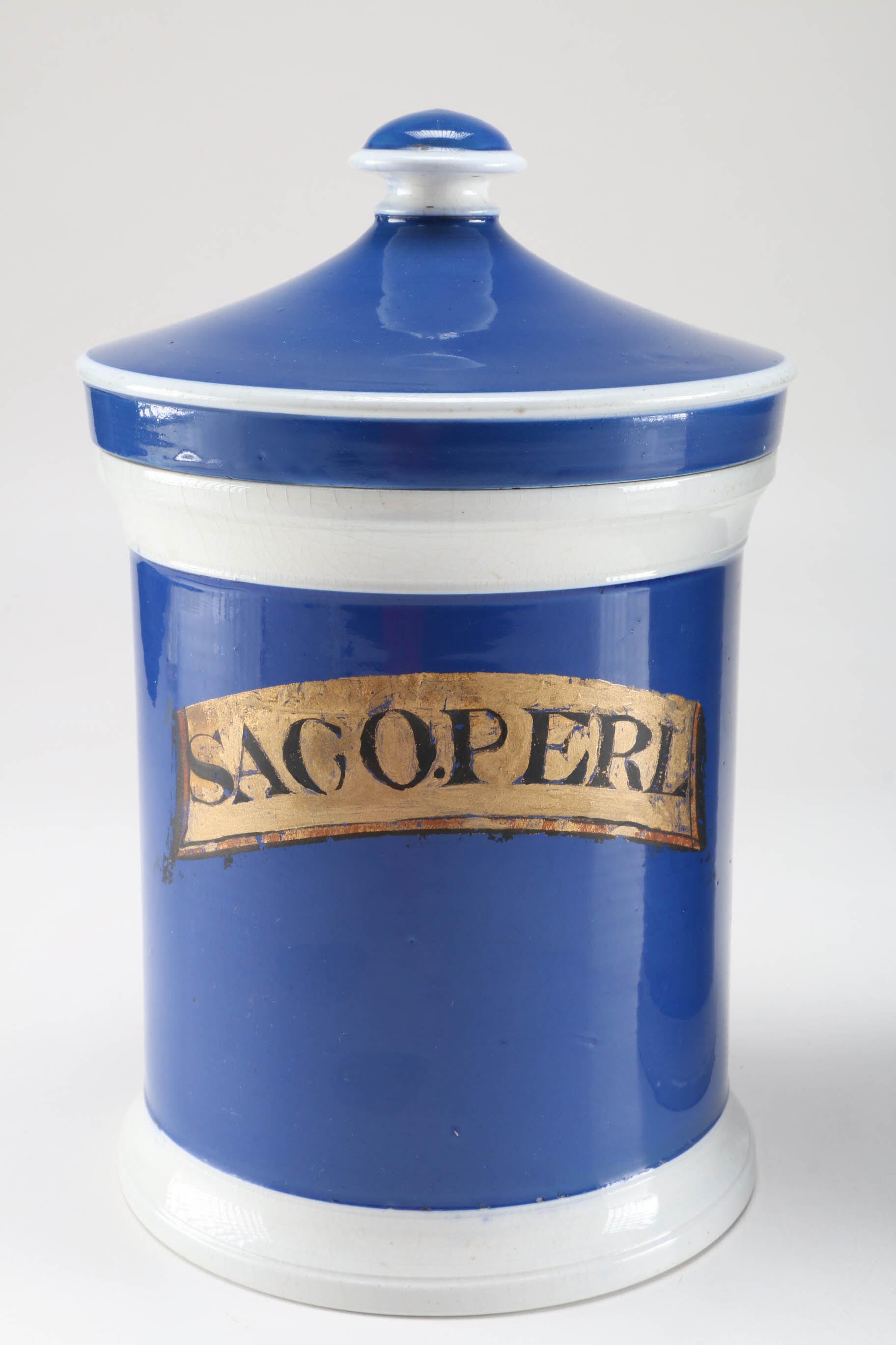 French Ceramic Apothecary Jar Set
