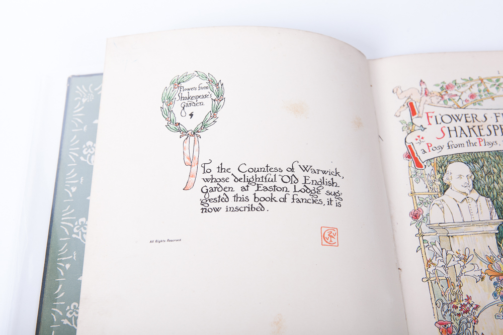 "Flowers From Shakespeare's Garden" Book