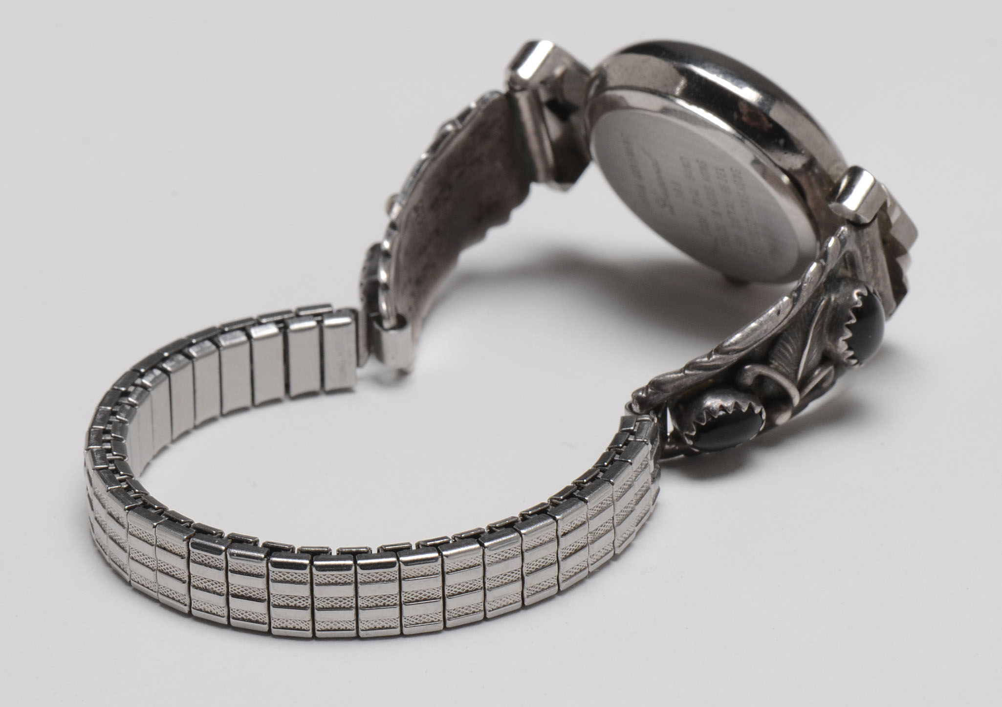 Locoral Diamond Quartz Sterling Silver Watch