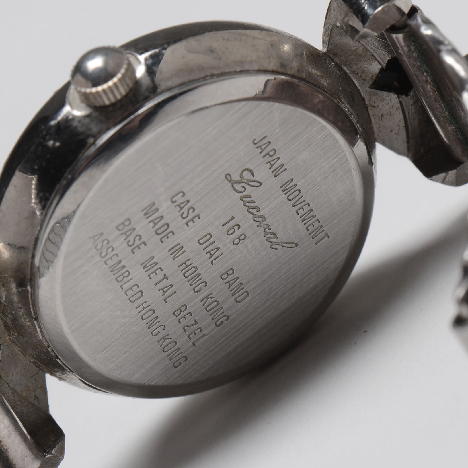 Locoral Diamond Quartz Sterling Silver Watch